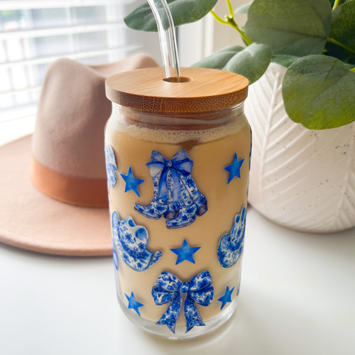 Chinoiserie Cowgirl Cup w/ Lid & Straw